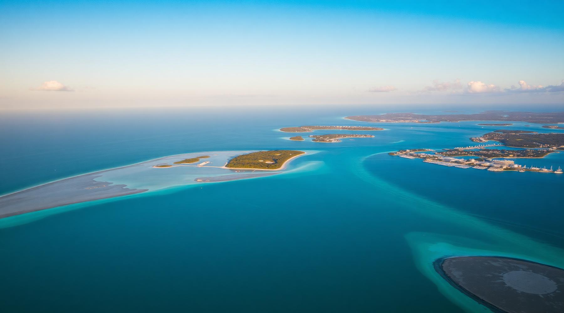 Aerial view of the Florida Keys
